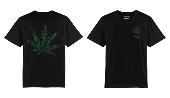 Uhighted-apparel leaf Black T-Shirt