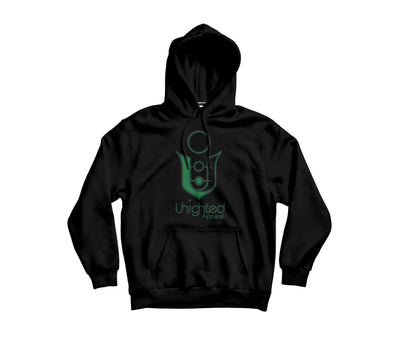 Uhighted-Apparel Logo Black hoodie