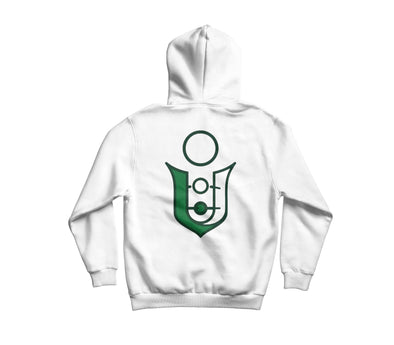 Uhighted Apparel Back Logo White Hoodie